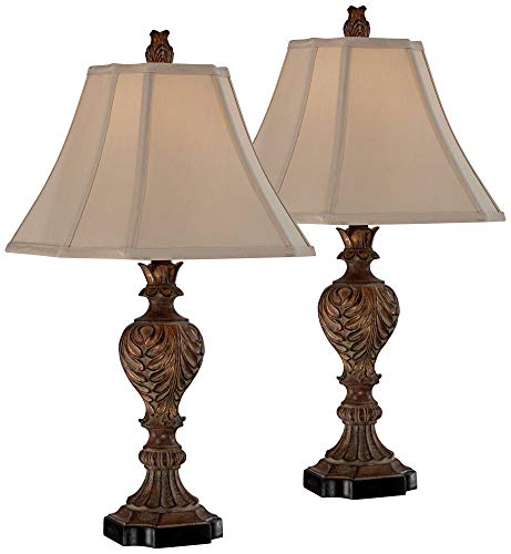 Regency Hill Regio Traditional Rustic Table Lamps 25.5