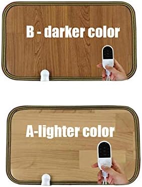NIKJEBDF 30x50 Electric Foot Warmer,Anti-wood Grain Electric Heating Floor Mat,Timing Shut Off,Warmer Fast Heating Pad Cushion for Foot,Back and Full Body for All family members