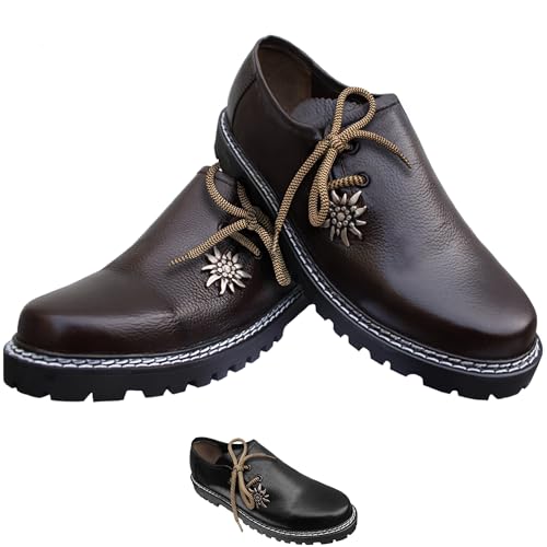 German Wear Haferlschuhe Herren Edelweiss aus 100% Glattleder...