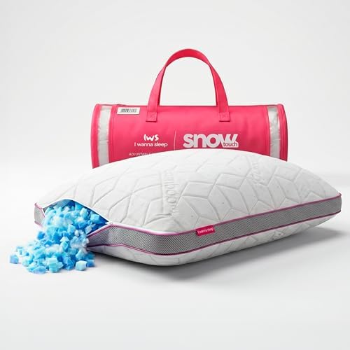 Travesseiro Ajustável - I wanna sleep - Snow®, flocos de espuma r...