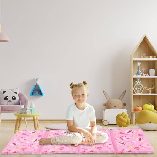Image of Shellwei Vinyl Nap Mat Kid Preschool Daycare Sleep Mat,Princess