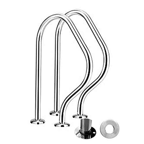 Baranda de acero inoxidable para piscina con kit e instalación miniatura 1