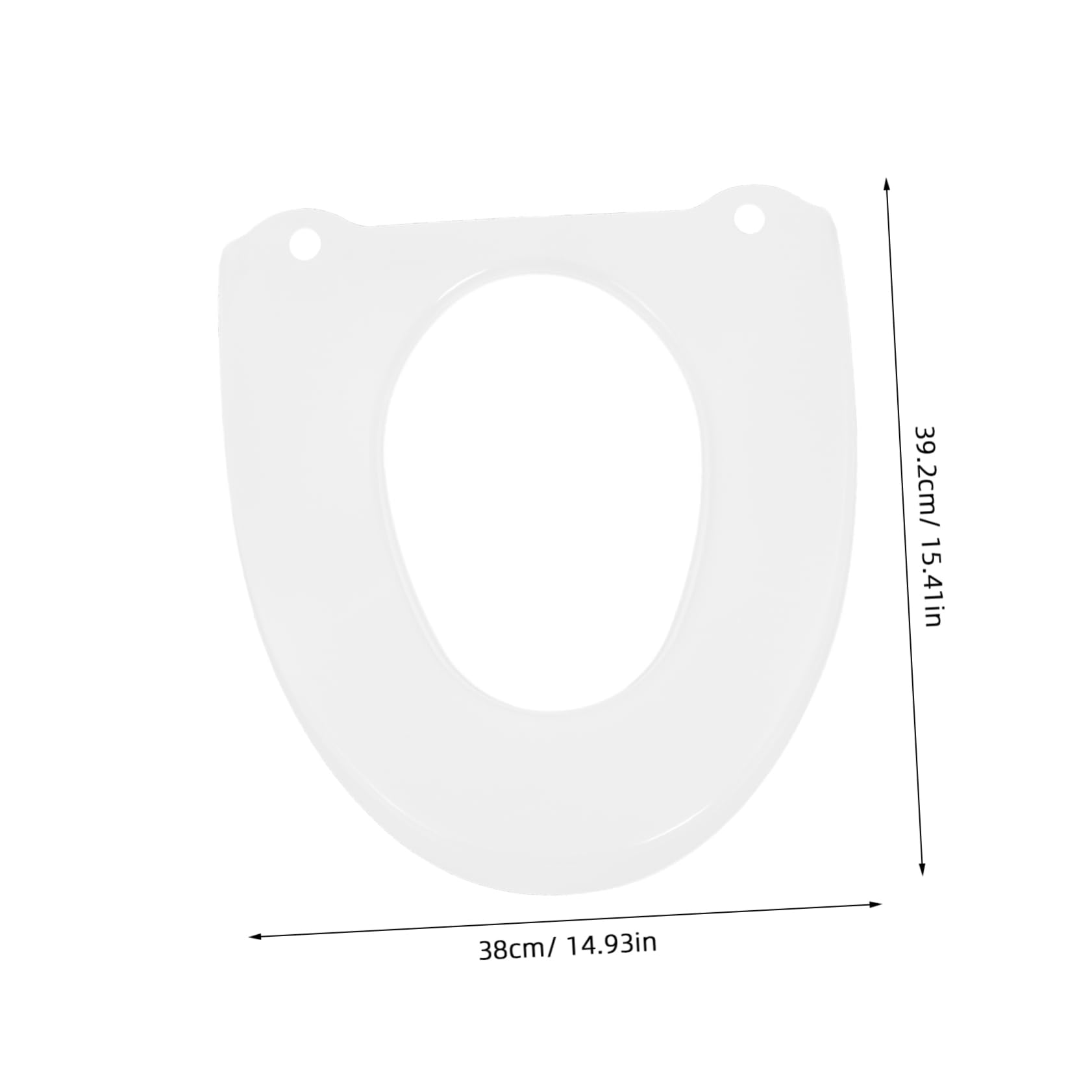 PRETYZOOM Easy-to-install Toilet Seat Cushion Cover Plastic Washable Comfortable for Home or Guest