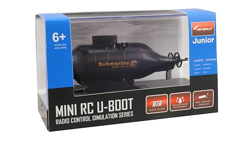 Amewi 26037 Mini U-Boot RTR, Schwarz, Pequeño