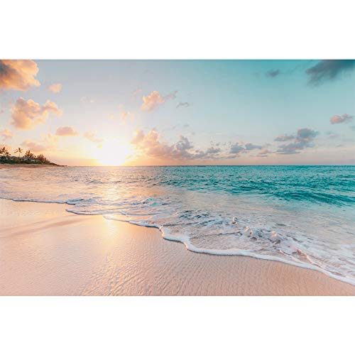 Signford Wall Mural Romantic Beach Removable Wallpaper Wall Sticker For Bedroom Living Room - 100X144 Inches #TOP2