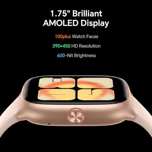 Image of Smart Watches for Women Men[3 Bands], 1.75 inch AMOLED Small Women's Smartwatch