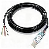 Xiusiyt USB RS485-WE-5000-BT Serial Adapter Cable, USB to RS-485, RS485-WE Converter Cable 6 Wire End, Built-in FT232 IC, 16FT / 5M