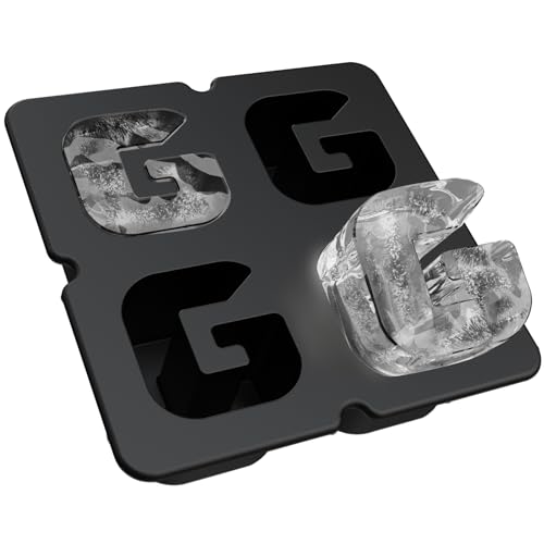Customized Letter G Ice Cube Mold -Letter Silicone Ice Mold for Custom Ice Cube Mold and Baking Chocolate and Crafting Letter Molds, Ice Cube Molds for Cocktails & Whiskey with Custom Letters