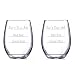 Good Day - Bad Day - Don't Even Ask Stemless Wine Glass (Set of 2)
