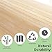 Art3d 48 x 96 Inch Natural Bamboo Wall Panel for Interior Wall Decor, Flexible Pole Wrap Wainscoting Wall Cladding Paneling for Living Room, Bedroom, Office, Kitchen Island, 2-Pack, Light-carbonized