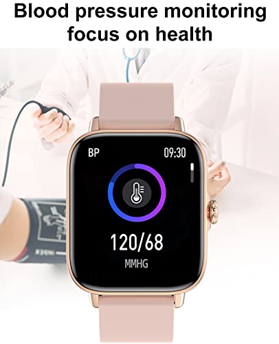 Image of Smart Watch Fitness Tracker Blood Pressure Monitor Heart Rate Monitor Blood Oxygen Monitor Sleep Tracker Pedometer Waterproof Smart Watch for Android Phones Compatible iPhone, N-GOLD, fitness tracker