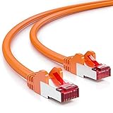 Apantallado: S/FTP // Transferencia de datos su problemas // Relación 1:1 para redes y hubs // codificación por colores según // EIA/TIA568 // Conductor interior 4x2xAWG 27/7
