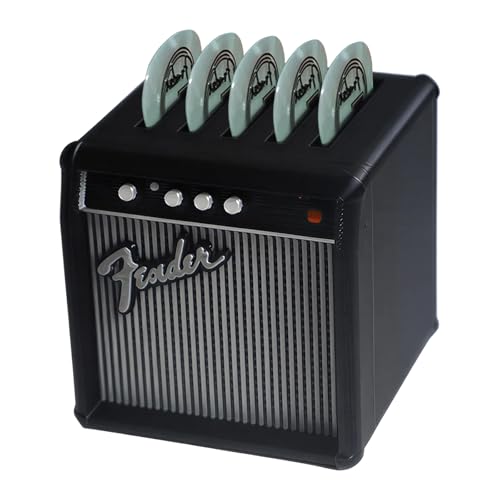 Pick Holder For Guitar Picks Guitar Accessories Black PLA Speaker-Shaped Pick Case Creative Design Suitable For All Guitar Fans Great For Practice Performance & Decoration