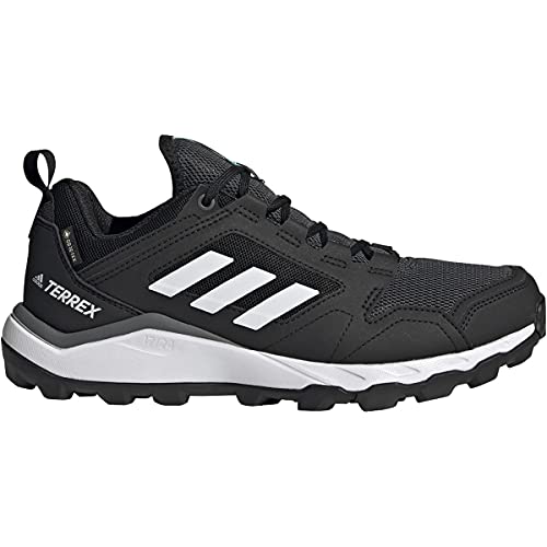 Adidas Originals Women's Terrex Agravic Tr GTX Trail Running Shoe, Black/Crystal White/Acid Mint, 2 UK