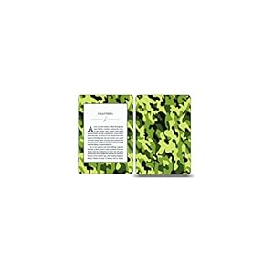 Elton 3M Vinyl Skin Decal Sticker Protective for Kindle Paper-White eBook Reader Wrap Cover Skin – Green Camouflage