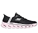 Skechers Women's Go Walk Glide Step 2.0 Belah Hands Free Slip-Ins Sneaker, Black/Pink, 11