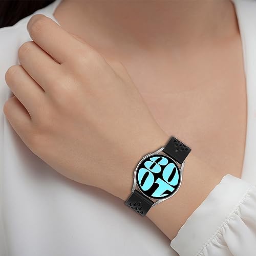 Chofit Sport Watch Band Compatible with Amazfit Balance/Cheetah/GTR 4/GTR 3 Pro/GTR 3 Strap 22mm Silicone Air Holes Wristbands Magnetic Buckle Replacement Bands (LakeGreen&Gray)