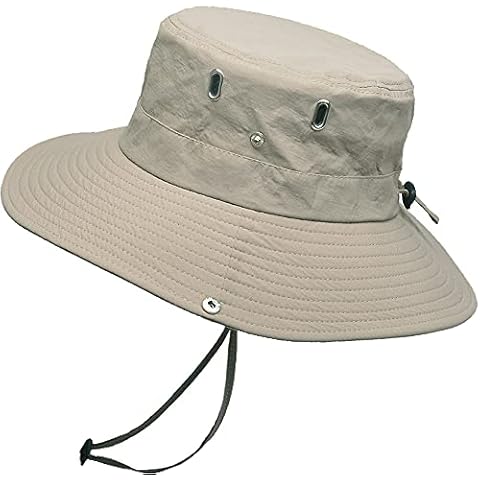 WANYIG Sonnenhut Herren Damen UV Schutz Sonnenschutz Faltbar Outdoor Safari Hut Wanderhut Gartenhut Fischerhut Buschhut Cover