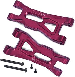 Aluminum 7075 Front Lower Suspension Arms For Arrma 1/10 GORGON 4X2 Mega 550 Brushed Monster Truck-ARA3230 Upgrade Parts - Red