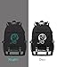 Asge Large Teens School Backpacks Waterproof Nylon Football Printing for 8-15 Years Boys & Girls