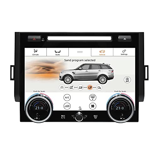 AC Panel for Land Rover Range Rover Sport L494 2013-2017 Climate Air Conditioning Panel Control Replacement 10.4 inch LCD Touching Screen (with CD)