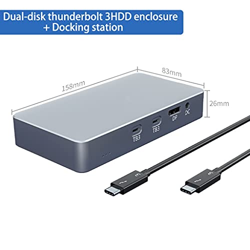 Caja externa para disco duro M.2 Dual NVME 3 bahías USB 3.0 miniatura 2
