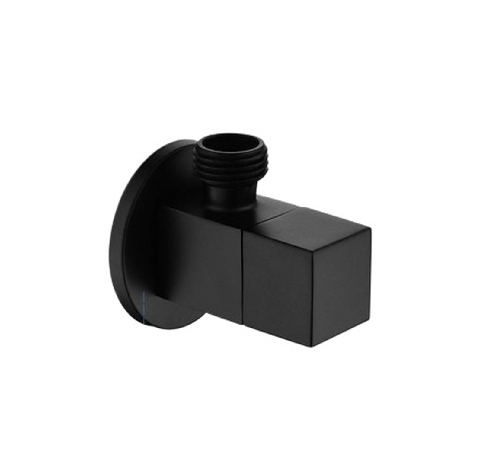 Bnjlsdatwr Black Valve， Solid Brass Grey/ Triangle Valve Bathroom Accessories Square Toilet Angle Water Inlet Valve(Gold)(Black)