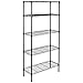 Amazon Basics - Scaffalatura a 5 ripiani, Nero