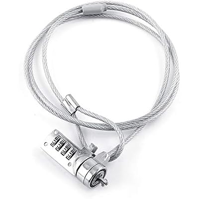Laptop Security Lock, Computer Lock Cable Chain, Theft Deterrent, 4 Digit Password for Smartphone Laptop Tablets PC