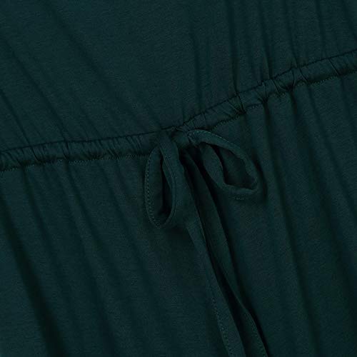 Funjuly Maternity Dress Women's Scoop Neck Sleeveless Tank Top Jumpsuit Summer Jumpsuit High Waist Belt, Green2 M #TOP7
