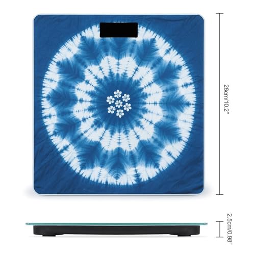 Báscula digital de baño con pantalla LED y vidrio templado miniatura 2