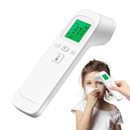 Termometro Infrarossi | Indicatore Temperatura Frontale | Misuratore Digitale Senza Contatto | Lettura Rapida Per Adulti Bambini Uso Casa Clinica Precisione Alta Schermo Lcd Allarme Febbre