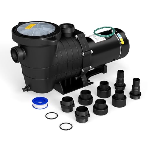 Real Relax 2.0 HP 6800GPH Powerful Dual Voltage Pool Pump