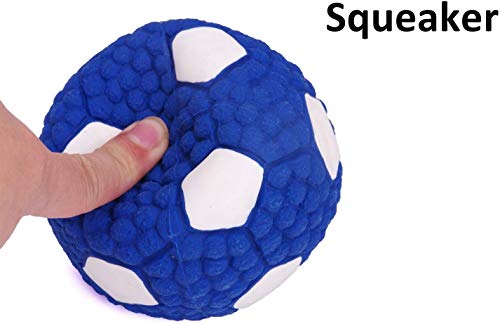 Image of EETOYS Petlicious and More Dog Latex Squeaky Football Toy for Puppies (Medium)