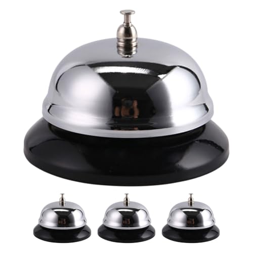 Cloche de réception hôtel restaurant bureau avec sonnette d'appel en acier inoxydable