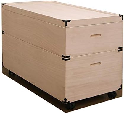 Amazon 雛人形 ひな人形 収納ケース 収納箱 総桐 押入れ収納 クローゼット収納 花２段 キャスター付き 国産 収納ケース ボックス オンライン通販