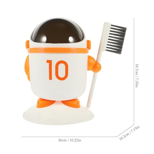 Corbeille de bureau astronaute légère avec rangement de brosse