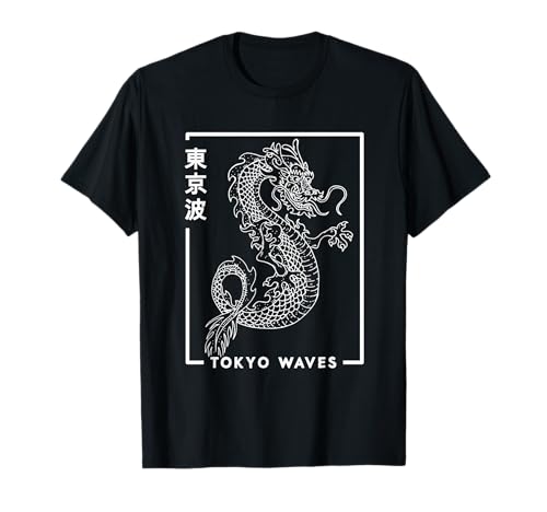 Dragon japonais minimaliste et esthétique T-Shirt