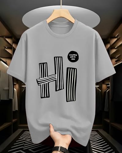 Image of AUSK Oversized T-Shirts || Printed Loose Fit Half Sleeve Tshirt for Mens