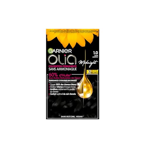 Garnier Olia Tinte en aceite permanente sin amoníaco Absolute Black