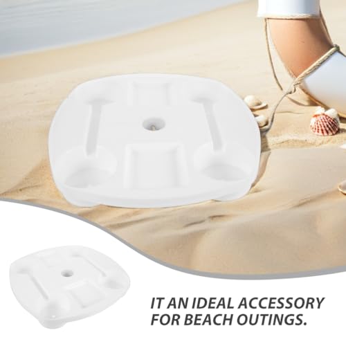 Plateau pour parasol de plage pour éviter le sable dans les snacks - 8