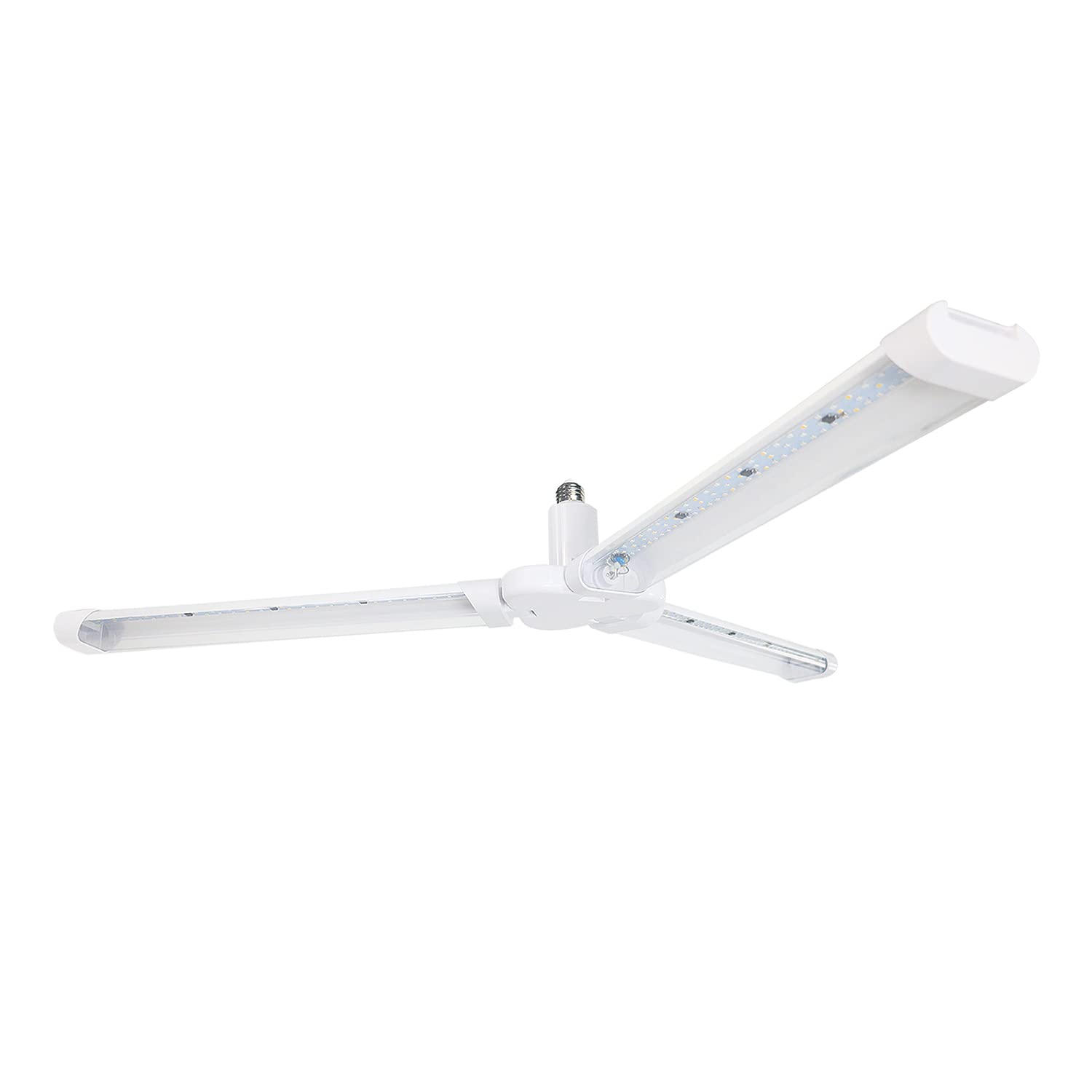 ZONE INDUSTRY CORP.3-Blade LED Grow Light,3 Selectable Spectrum, PPF 62umol/s,E26 Bulb Base,Integrated LED,52 Watts,120V,Hanging Chain with S Hook,Durable and Suitable for Indoor Plants