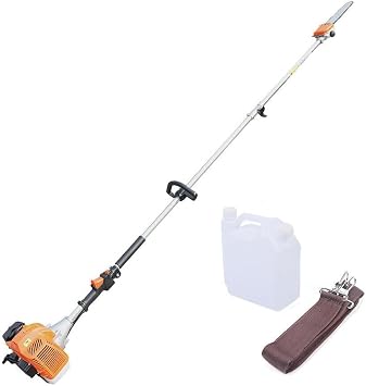 Pole Saw Gas Powered, 52cc 2-Stroke Air Saw Pruning Saws ,90.55"Stretch Retractable Tree Trimmer, Cordless Pole Long Hedge Trimmer Extend Power Gasoline Chainsaw,Pole Saws For Tree Trimming