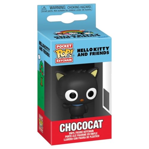Funko Pop! Keychain: Sanrio - Chococat - Hello Kitty - Minifigura de Vinilo Coleccionable Llavero Original - Relleno de Calcetines - Idea de Regalo - Mercancia Oficial - Anime Fans - Minifigura