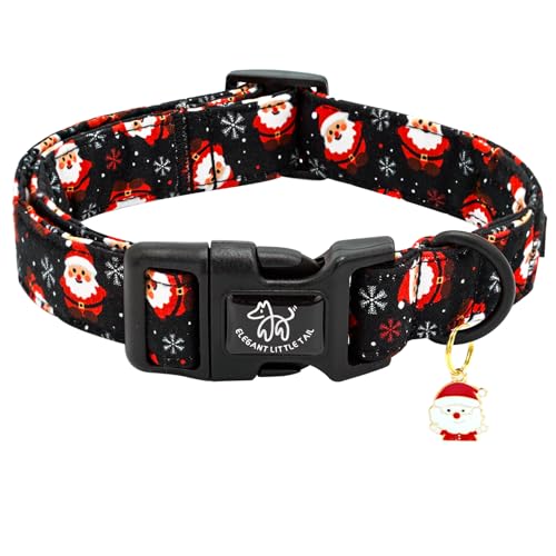 Elegant little tail Christmas Dog Collar, Santa Claus...