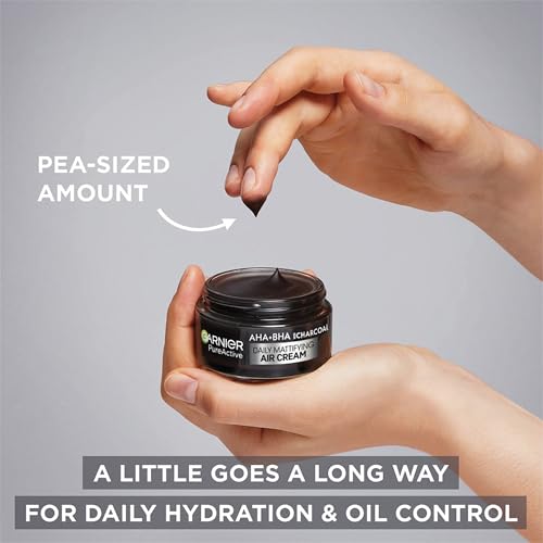 Garnier Pure Active AHA+BHA Charcoal Daily Mattifying Air Cream - Image 5