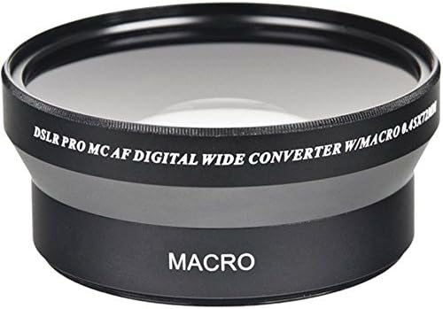 Bower 0.45x 72mm Professional High Speed Auto Focus Deluxe Wide Angle Converter Lens