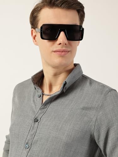 Image of Thomas Scott Men's | Solid | Full Sleeve | Regular Fit | Polyester | Button Down Collar | Casual Shirt