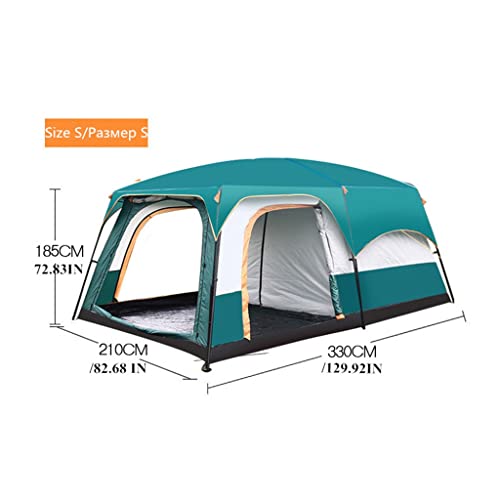 Carpa grande de camping doble capa impermeable miniatura 2