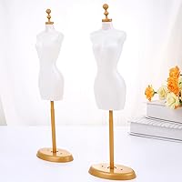 Vista 7 de EXCEART 10 piezas de ropa de muñeca forma vestido muñeca soporte de exhibición figura de acción maniquí modelo soporte accesorios